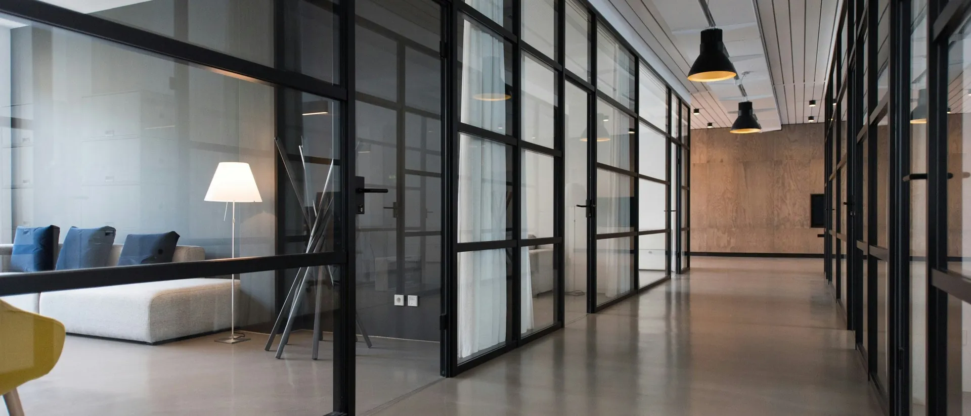 Modern open-plan commercial office interior